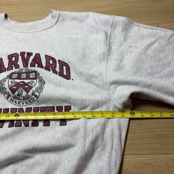 Vintage Harvard University Crewneck Sweatshirt Logo L Champion Pullover Y2K - Picture 3 of 8